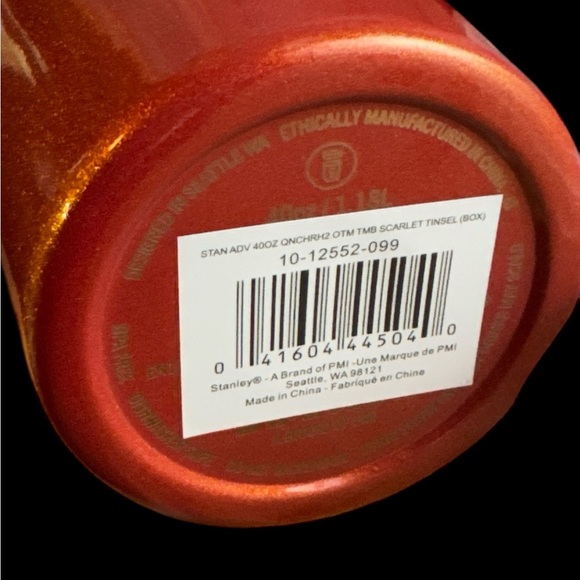 Collectible “Red Tinsel” 40oz Flowstate Tumbler NIB GLITTERY Red- 2 x-tra straws - Picture 5 of 10